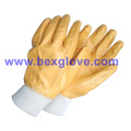 Cotton Interlock Liner, Nitrile Coating, Fully Safety Gloves